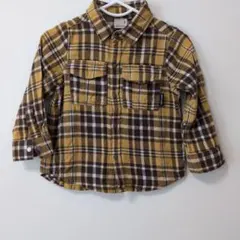 プティマイン　チェックシャツ　90 長袖