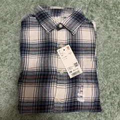 新品　UNIQLO キッズ　フランネル　チェックシャツ　150