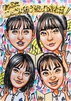 【ギフト似顔絵 パステルタッチ】オーダー似顔絵☆結婚式、誕生日や記念日に