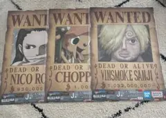 一番くじ ワンピース GIANT BASH J賞 手配書ポスター 3種のサムネイル