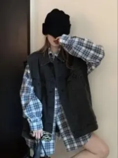 ブラックデニムジャケット フリーサイズ