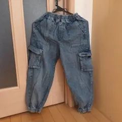 S/140 サイズ デニム カーゴパンツ