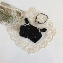 アイナナ モンぬい サロペットセット コーデュロイドット×濃茶