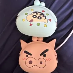 クレヨンしんちゃん　ぶりぶりざえもん　シリコン コインケース 小銭入れ　がま口