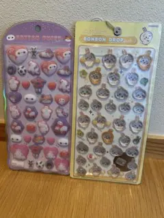 ボンボンドロップシール　コットンパフィーシール　2点セット