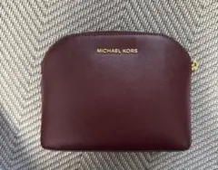 MICHAEL KORS バーガンディ ポーチ