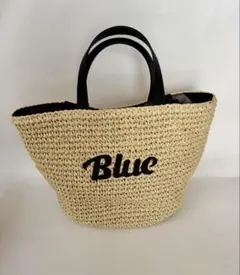 【新品】ブルーレーベルクレストブリッジ ロゴ刺繍ペーパートート かごバッグのサムネイル