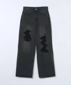 クラッシュストレートデニム　JEANASIS