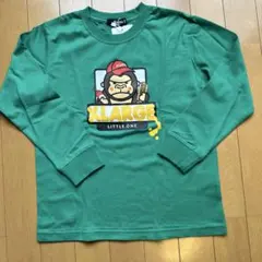 【新品】XLARGE グリーン 長袖　ロンティー　１３０センチ