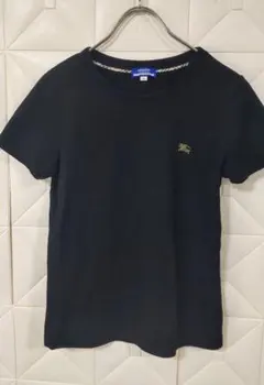 バーバリー ロンドン ブルーレーベル 女性用 半袖 Tシャツ 38 黒 三陽商会
