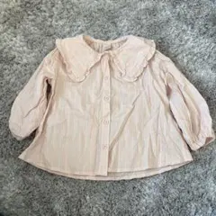 futafuta ピンク ストライプ シャツ