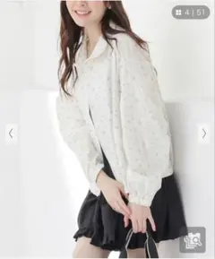 Honeys 袖レース付ブルゾン Mのサムネイル