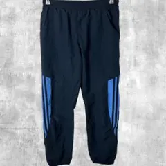 adidas アディダス トラックパンツ ジャージパンツ 160 キッズ ネイビ