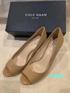 COLE HAAN オープントゥ パンプス ベージュ 7Bのサムネイル