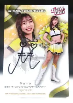 タイガースガールズ momo 直筆 サイン カード チアリーダー bbm チア