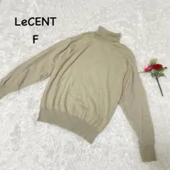 LeCENT【F】ハイネックニットセーター　ウールセーター　裾リブ　カジュアル