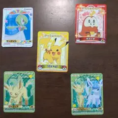 포켓몬 シール リーフィア 글레이시아 피카츄 ホゲータ サーナイト 5枚
