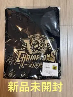 阪神タイガース　セ・リーグ優勝記念選手寄書きサインTシャツ（シルク）　Ｌサイズ