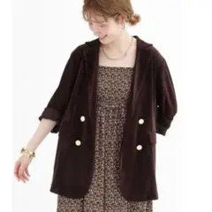 ヤマダヤ vin ヴァン メッシュベロアテーラードジャケット