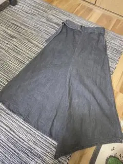 ミラオーウェン ブラックデニムロングスカート