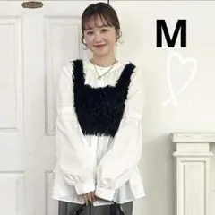 しまむら　Laumeomi omi おみ　ブラウス　M 白　ホワイト 2way