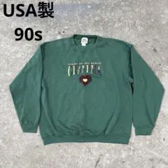 希少 90s USA製 TOP THREADS L GRANDMA ハート