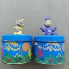 テレタビーズ 　ヴィンテージ　フィギュア付き缶２個セットのサムネイル