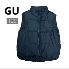【美品】 GU ダウンベスト 黒 120