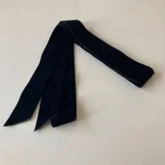 ベロアリボン　黒