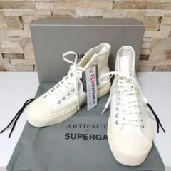 新品 SUPERGA ARTIFACT ホワイト ハイカットスニーカー 25.5のサムネイル