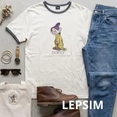 【Disney】白雪姫 ドーピー リンガーTシャツ F LEPSIM 希少のサムネイル