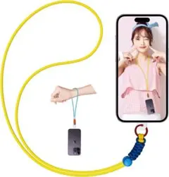 限定価格　✨調節自在⭐2本セット★スマホストラップ首＆腕かけOK✌️