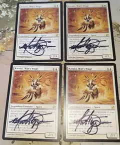 戦争の報い、禍汰奇 FOIL 日本語　初版 Foil】《戦争の報い、禍汰奇/Kataki, War's Wage》[SOK] 白R