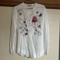 わ*び様 Desigual 刺繍入り長袖シャツ Sサイズ