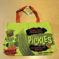 【タグ付】　Trader Joe's ピクルス　デザイン エコバッグ　トレジョ