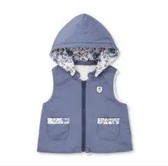 【美品】Bebe ベビーベスト　ネイビー　アウター　60〜90サイズ