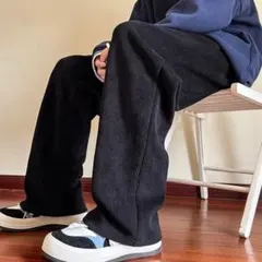 メンズ　コーデュロイ　ワイドパンツ　イージーパンツ　カジュアルパンツ　ボトムス