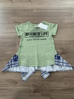 F.O.KIDS 新品タグ付 110㎝ カーキ ガールズバンダナTシャツ