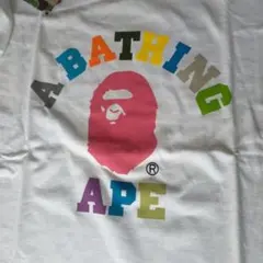 A BATHING APE マルチカラーカレッジロゴ ロンT　カットソー　未使用のサムネイル
