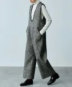 KHA:KI カーキ TWEED OVERALLS サロペット