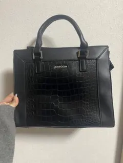 EMODA ブラック ハンドバッグ クロコダイル