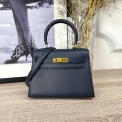 エルメス ケリー28 トゴ ゴールド SV金具 新型金具 Y刻印 2020年製 