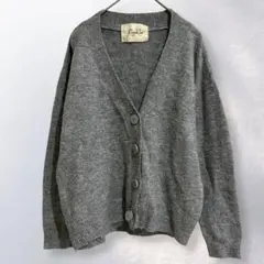 ニットカーディガン Vネック 羽織り 無地 シンプル カジュアル M《c384