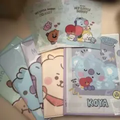 BT21 3インデックスクリアファイル A4 下敷き セット売り 7点 BTS