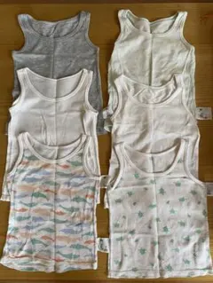 UNIQLO ベビー コットンメッシュ タンクトップ 6枚セット 80cm