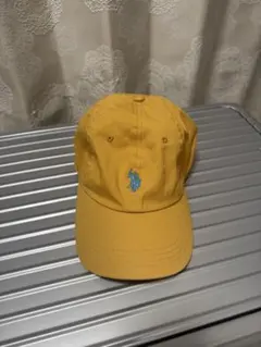 【希少・美品】U.S. POLO ASSN. キャップイエロー ワンポイント刺繍