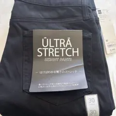 GU ウルトラストレッチスキニーパンツ 30インチ ブラック