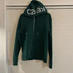 KENZO グリーン フード付きパーカー L