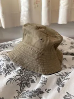ベージュ コットン バケットハット