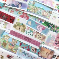 ディズニー フレークシール 100枚 ダッフィー マステ ラッピング　切り売り